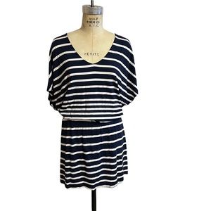 Michael Stars M navy striped dress